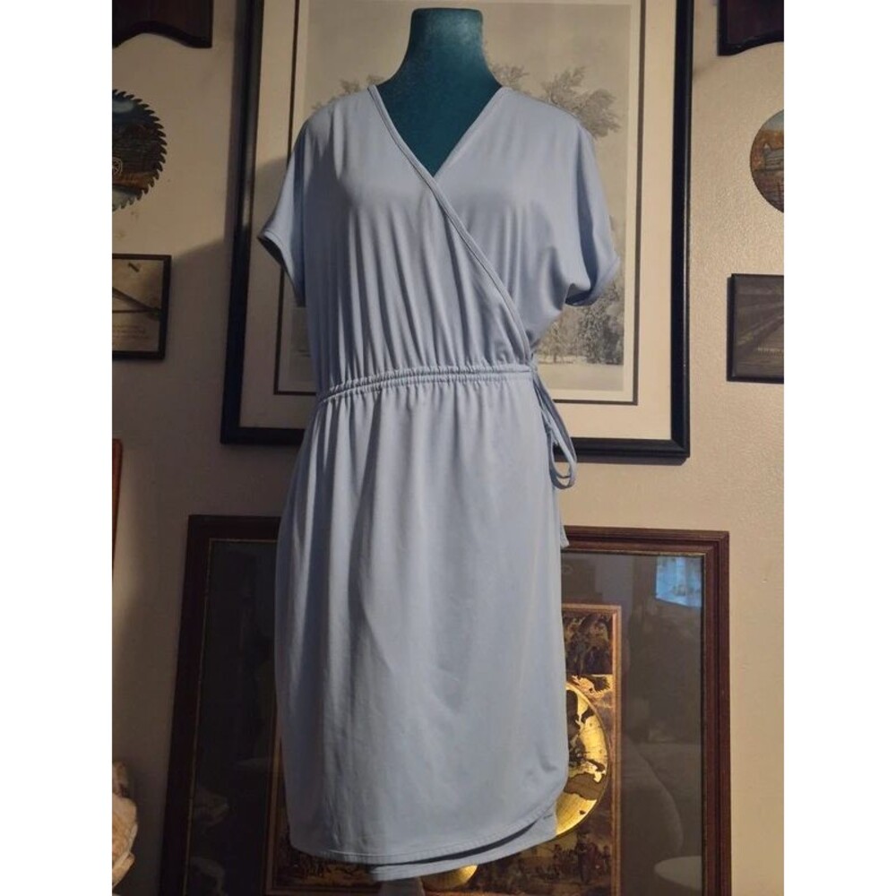 Columbia Omni-Freeze Light Blue Wrap Dress